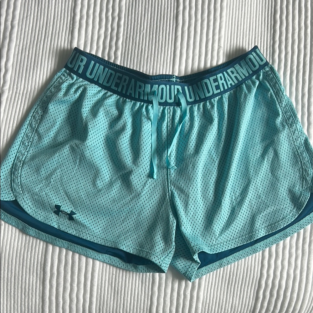 Under Armour Blue Athletic Shorts Lightweight Performance